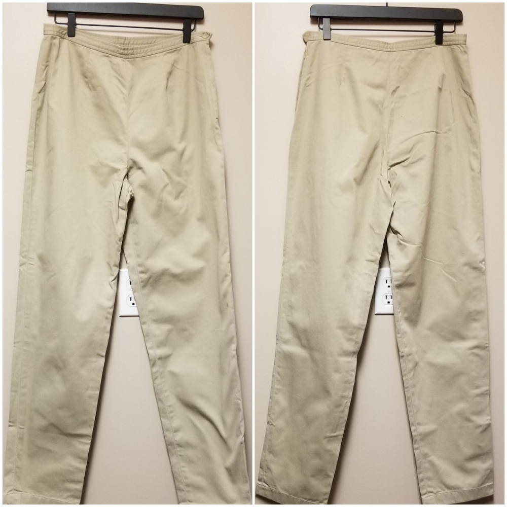 90's Ralph Lauren flat front chino Khaki Size 12